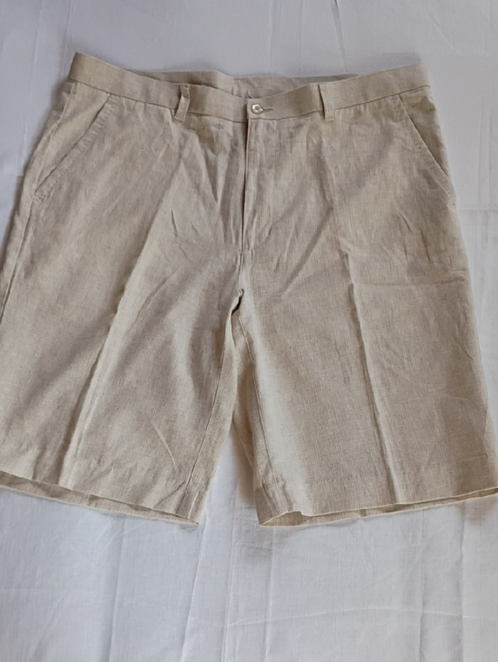 Cubavera Men's Linen & Cotton Blend Shorts Size 38